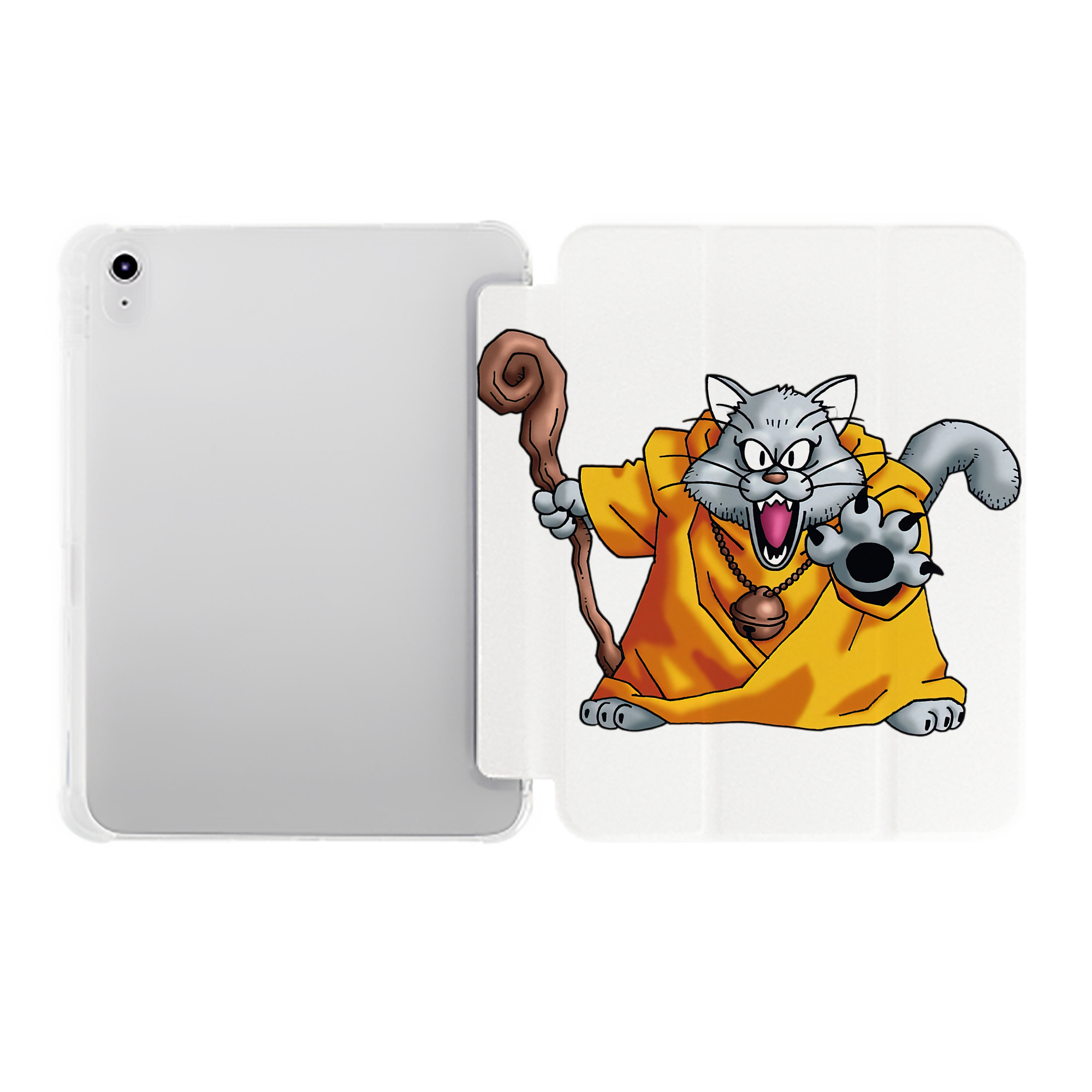 （画像用） ドラゴンクエスト Doragon Kuesuto Dragon Quest IPad ケース ペン収納付き 三つ折りスタンド PUレザー×シリコン 対応機種9.5/10.5/10.9インチ